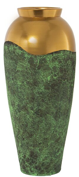 Vase Alexandra House Living Green Golden Ceramic 25 x 25 x 59 cm