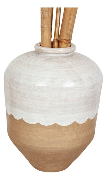 Vase Alexandra House Living Brown Beige Terracotta 48 x 60 x 48 cm