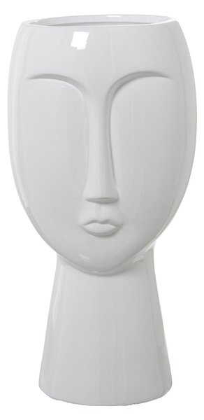 Vase Alexandra House Living White Ceramic Shiny Face 22 x 22 x 47 cm