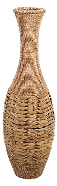 Floor vase Alexandra House Living Brown PVC Natural Fibre 30 x 96 x 30 cm