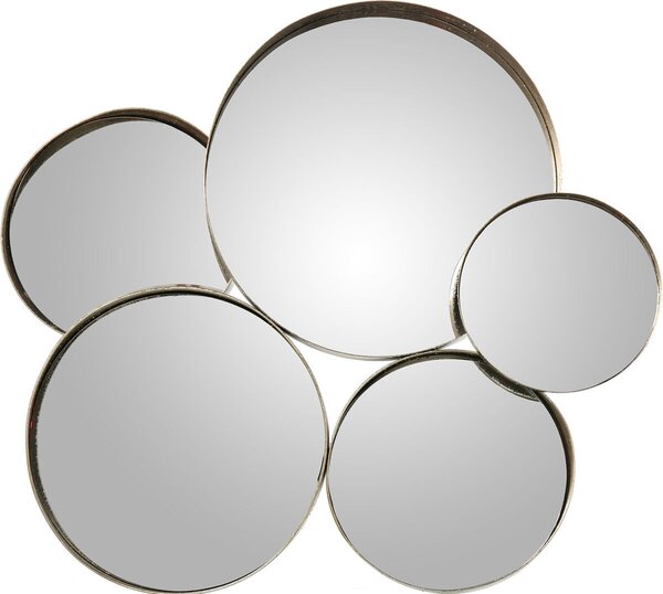 Wall mirror Alexandra House Living Silver Metal Circles 9 x 60 x 54 cm