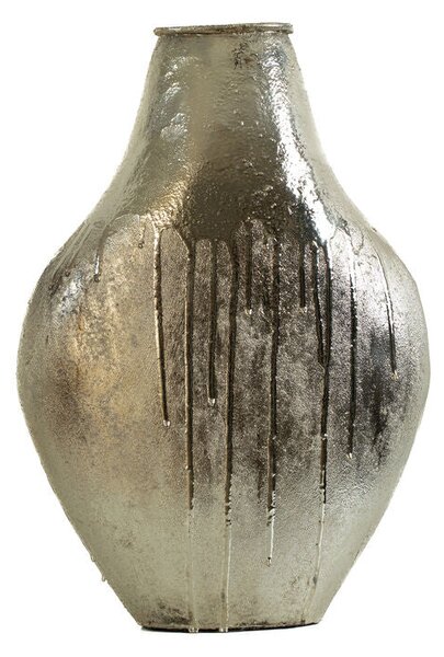 Vase Alexandra House Living Champagne Aluminium 34 x 48 x 13 cm