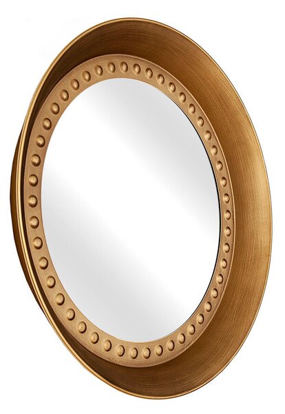 Wall mirror Romimex Golden Metal 43 x 43 x 5 cm Circular