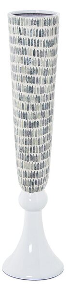 Floor vase Alexandra House Living White Mother of pearl 21 x 21 x 87 cm