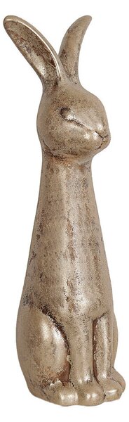 Decorative Figure Romimex Beige Ceramic Rabbit 19 x 70 x 22 cm