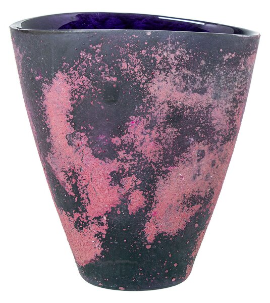 Vase Alexandra House Living Grey Pink Crystal 28 x 46 x 23 cm