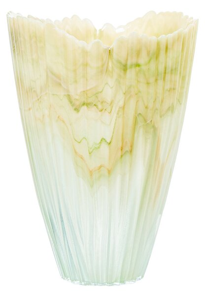 Vase Alexandra House Living Cream Crystal 21 x 30 cm 41 x 39 x 27 cm