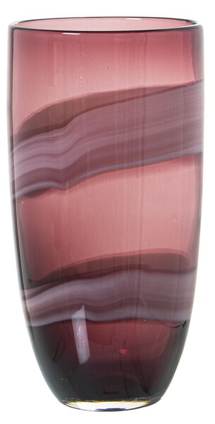 Vase Alexandra House Living Red Crystal 15 x 15 x 27 cm