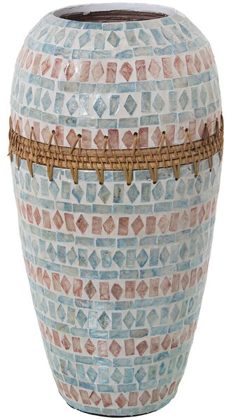 Vase Alexandra House Living Mother of pearl 21 x 21 x 43 cm