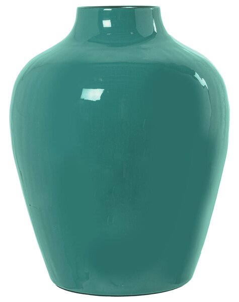 Vase Alexandra House Living Dark green Metal 21 x 21 x 26 cm