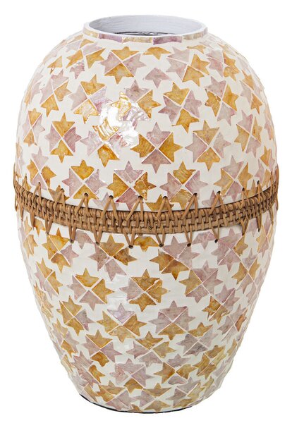 Vase Alexandra House Living Mother of pearl 24 x 24 x 32 cm