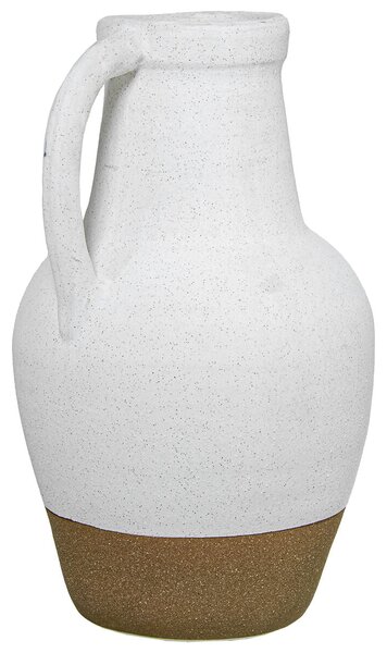 Vase Alexandra House Living White Ceramic 25 x 23 x 40 cm With handle