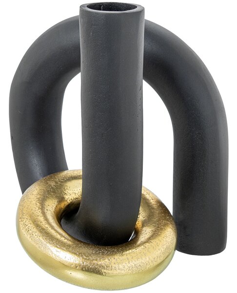 Vase Alexandra House Living Black Golden Aluminium