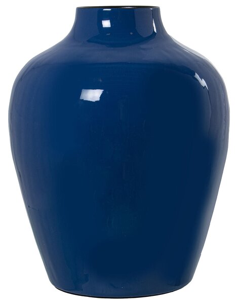 Vase Alexandra House Living Dark blue Metal 21 x 21 x 26 cm