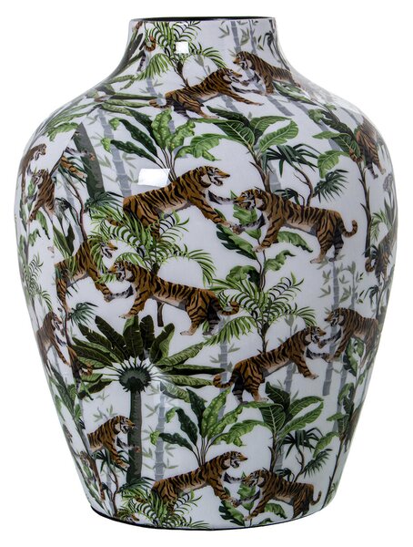 Vase Alexandra House Living Metal Tiger 21 x 21 x 26 cm