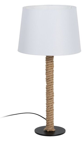 Desk lamp White Black Beige Iron Fabric 40 W 30 x 30 x 60 cm