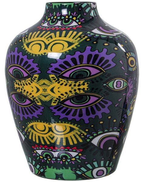 Vase Alexandra House Living Metal Eyes 21 x 21 x 26 cm