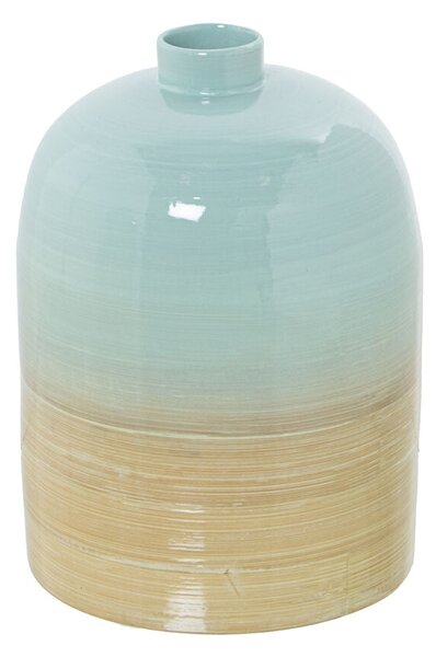 Vase Alexandra House Living Wood Bamboo 17 x 17 x 23 cm