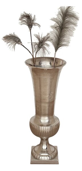 Floor vase Alexandra House Living Silver Aluminium 28 x 73 x 28 cm