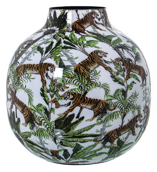 Vase Alexandra House Living Metal Tiger 21 X 20 X 21 CM