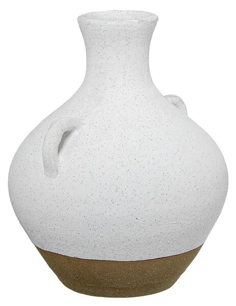 Vase Alexandra House Living White Ceramic 23 x 28 cm With handles