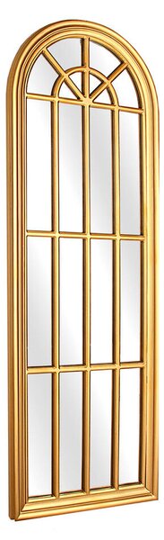 Wall mirror Romimex Golden Resin Window 61 x 178 x 4 cm