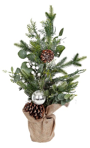 Christmas Tree Romimex Brown Green Golden Pine cone 35 x 60 x 35 cm