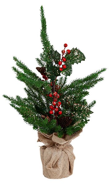 Christmas Tree Romimex Red Green Golden Mistletoe 35 x 60 x 35 cm