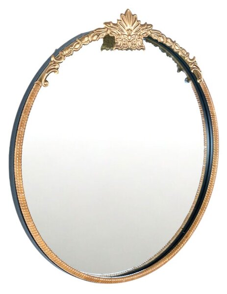 Wall mirror Romimex Golden Natural Metal wicker 4 x 65 x 62 cm