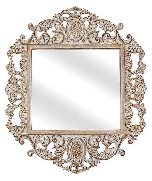 Wall mirror Romimex Natural Resin 37 x 31 x 2 cm