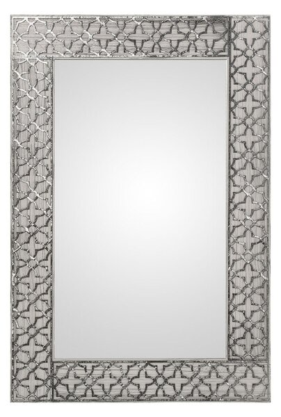 Wall mirror Alexandra House Living Silver Wood Rectangular 3 x 55 x 84 cm