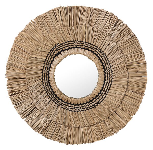 Wall mirror Alexandra House Living Seagrass 6 x 57 x 59 cm Circular