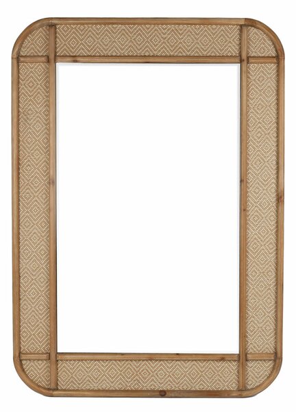 Wall mirror Romimex Natural Wood 81 x 112 x 3 cm