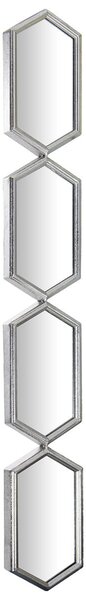 Wall mirror Alexandra House Living Silver Metal Geometric 4 x 15 x 106 cm