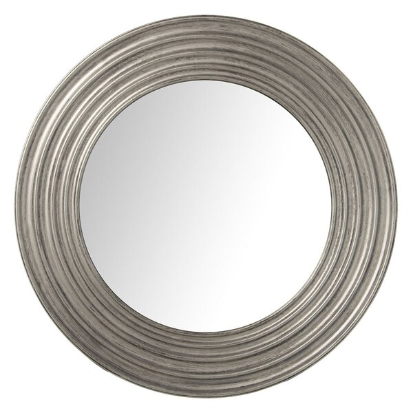 Wall mirror Alexandra House Living Silver Plastic 5 x 53 x 54 cm Circular