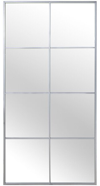 Wall mirror Alexandra House Living Silver Metal Window 6 x 149 x 77 cm