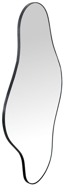 Wall mirror Alexandra House Living Black Wood Abstract 60 x 1,7 x 110 cm