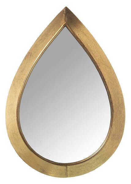 Wall mirror Alexandra House Living Golden Metal Drop 4 x 53 x 36 cm