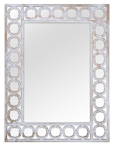 Wall mirror Alexandra House Living Golden Wood Rectangular 8 x 57 x 74 cm