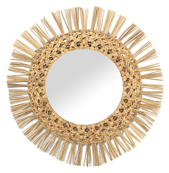 Wall mirror Alexandra House Living Natural Fibre 2 x 43 x 44 cm Circular