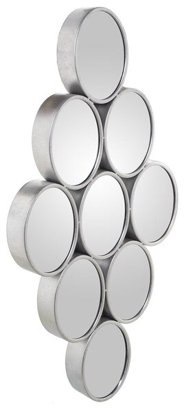 Wall mirror Alexandra House Living Silver Metal Circles 9 x 71 x 39 cm