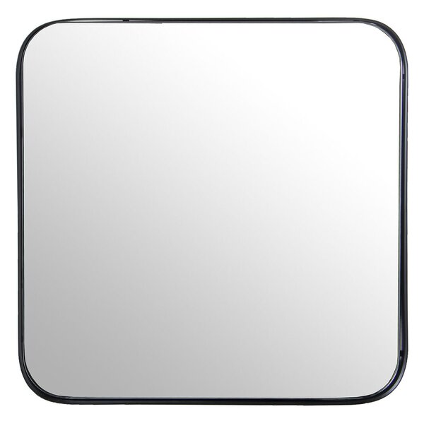 Wall mirror Alexandra House Living Black Metal Squared 4 x 37 x 37 cm