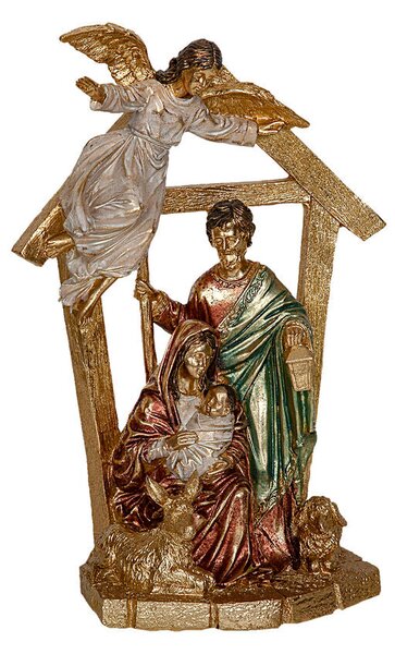 Christmas nativity set Romimex Multicolour Resin 20 x 29 x 11 cm