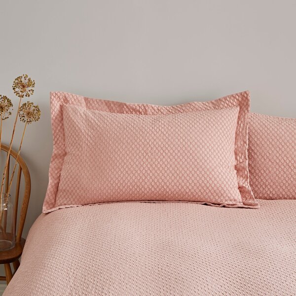 Aubrey Blush 100% Cotton Oxford Pillowcase Blush (Pink)