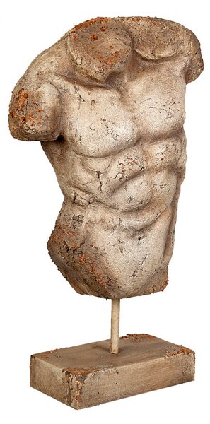 Bust Romimex Beige Resin Torso 17 x 68 x 40 cm