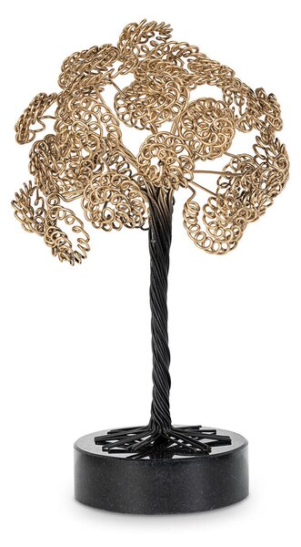 Decorative Figure Alexandra House Living Black Golden Metal Tree 18 x 18 x 29 cm