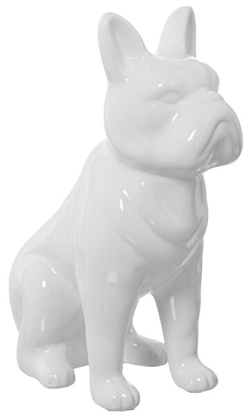 Decorative Figure Alexandra House Living White Ceramic Dog 14 x 25 x 34 cm