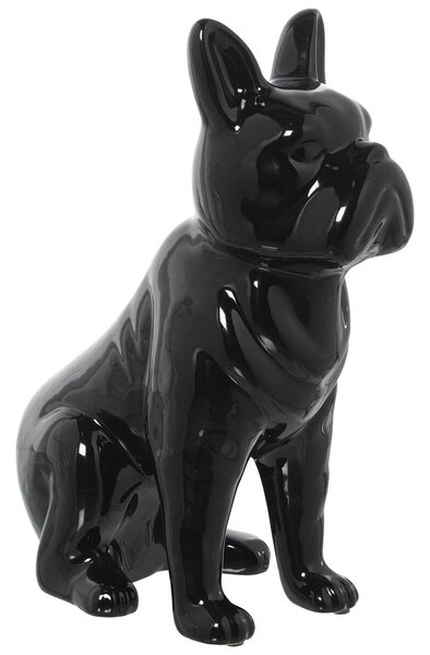 Decorative Figure Alexandra House Living Black Ceramic Dog 14 x 25 x 34 cm