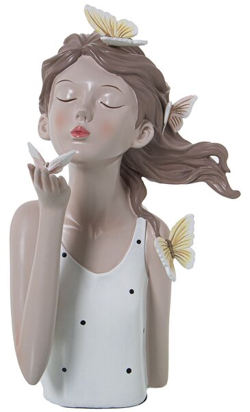 Decorative Figure Alexandra House Living White Plastic Butterflies 18 x 20 x 32 cm