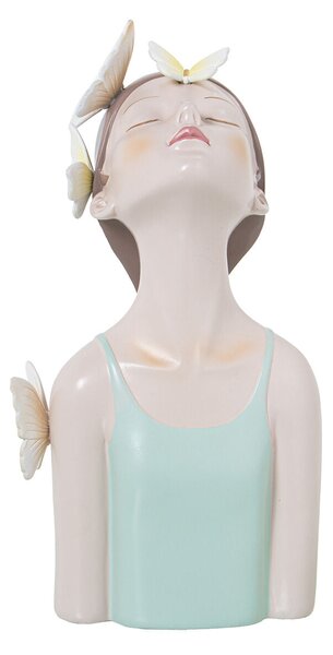 Decorative Figure Alexandra House Living Green Plastic Butterflies 13 x 16 x 28 cm